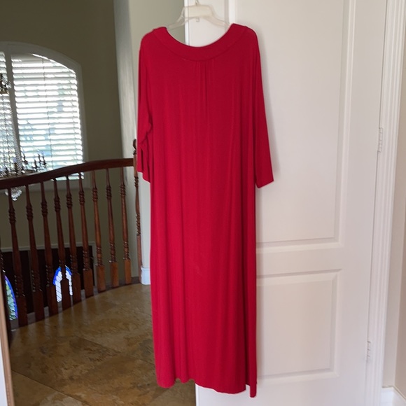3/4 sleeve, full length maxi-dress from Patio Casuals size 1X - Picture 4 of 7